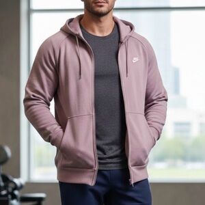 Nike Tech Fleece full-zip hooded jacket in old season pink lilac XXL